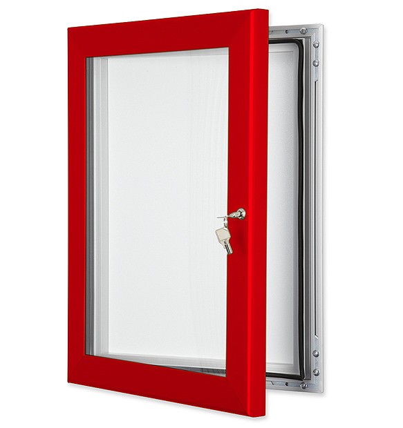 Traffic Red finish - Outdoor Notice Board