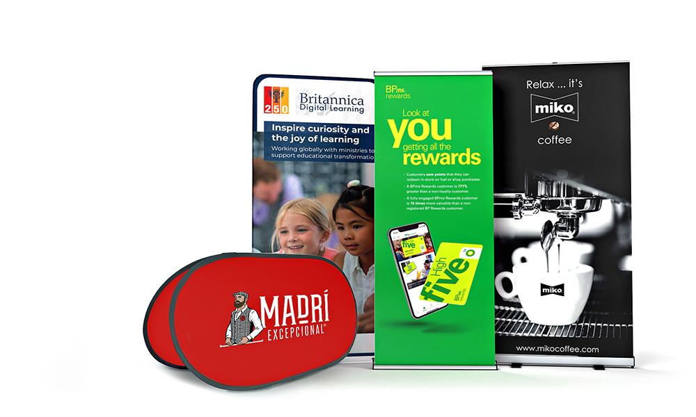 We offer a wide range of Pop Up Banners to suit any budget and event. Printed and manufactured in-house and dispatched within 72 hours. 