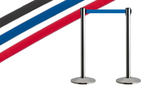 Retractable Queue Barriers are available in a wide range of styles and options. Choose from free-standing stanchions or wall-mounted barriers.