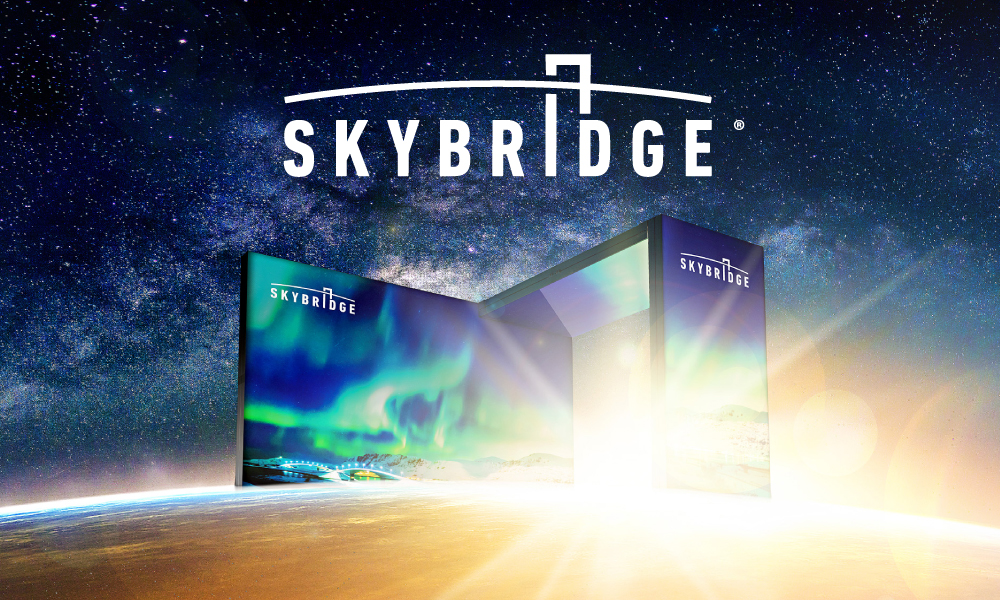 SKYBRIDGE® Lightbox Exhibition Stands are the next generation of modular Lightbox displays and LED Lightbox ceilings.