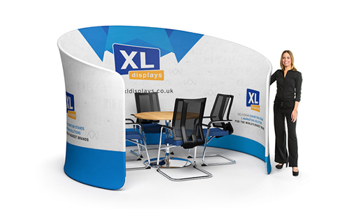 We offer a wide range of Fabric Booths that are designed for use at exhibitions, trade shows and events, as well as in offices, showrooms and receptions. Custom printed designs provide maximum brand exposure whilst providing secluded areas to host client meetings. 
