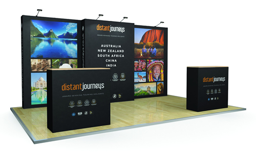 Fabric displays offer something different to traditional exhibition stands. With seamless graphics and high quality print, fabric is the future.