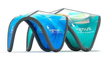 Signus Inflatables are unique, eye-catching inflatable dome tents designed to create a big impact. Custom printed with your design and branding. 