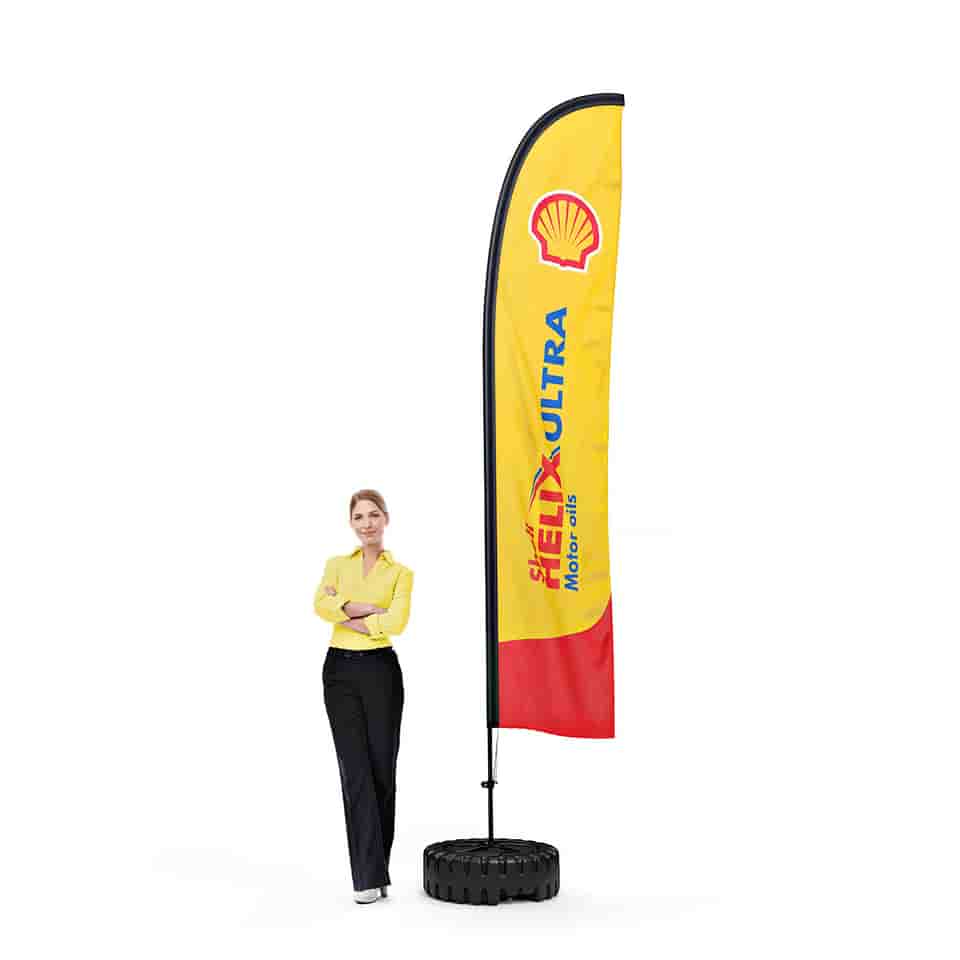 3.2m Tall Printed Feather Flag Banner