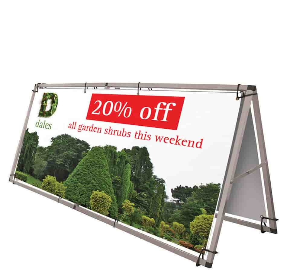 Large Format Monsoon Outdoor Banner A-Frame