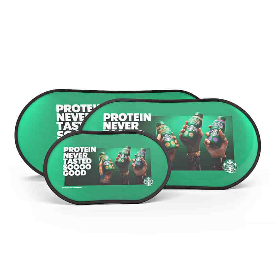 Pop Out Banner Oval Outdoor Spring Up Banners