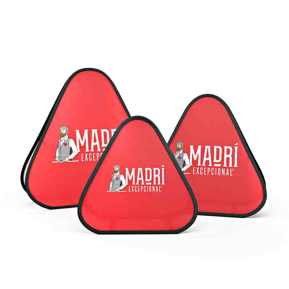 Triangle Pop Up Banner Double Sided Fabric Outdoor Banners