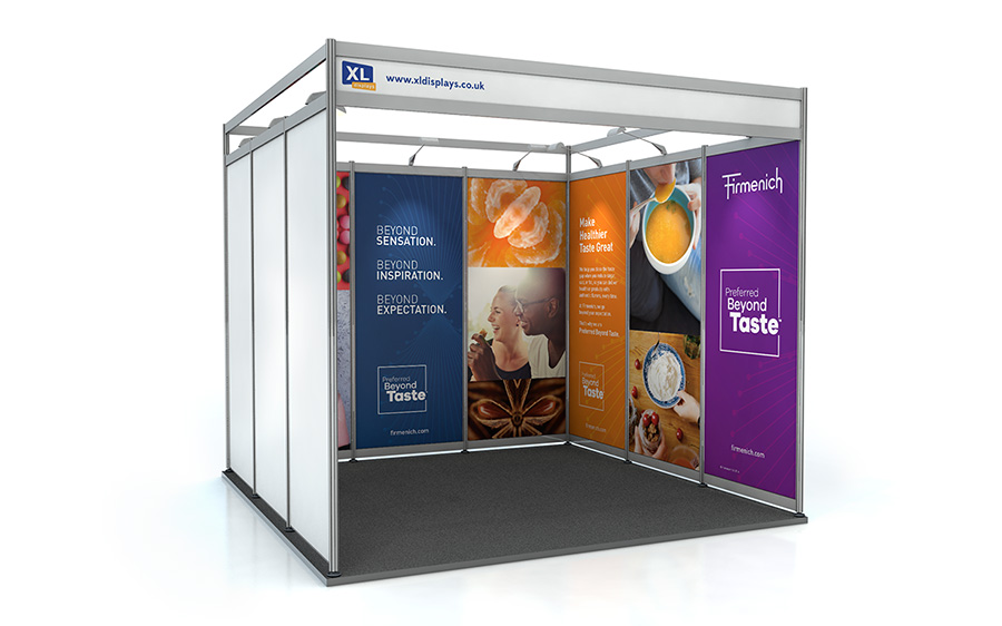 3m x 3m U-Shape Exhibition Shell Scheme Graphics
