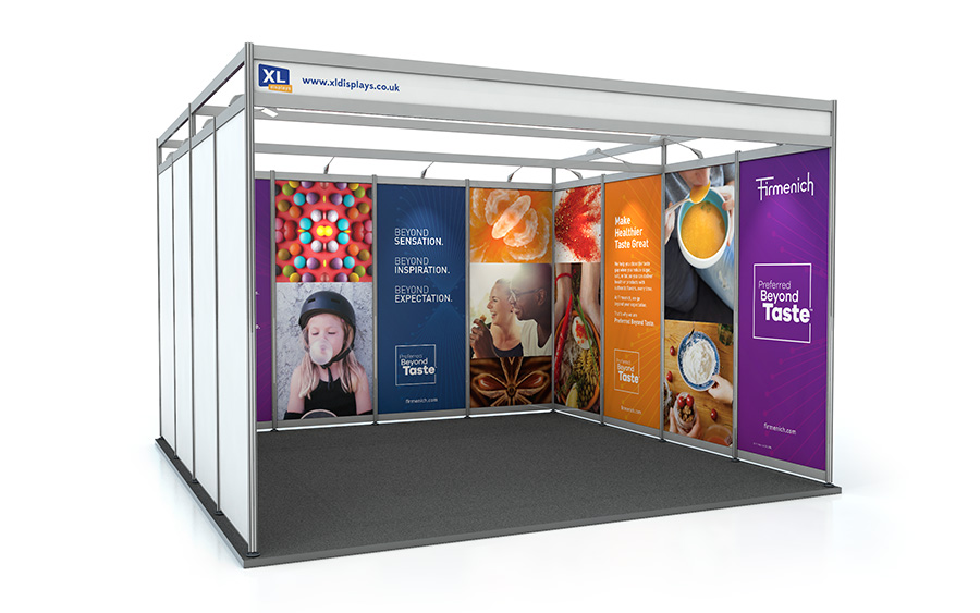 4m x 4m U-Shape Shell Scheme Graphic Panels