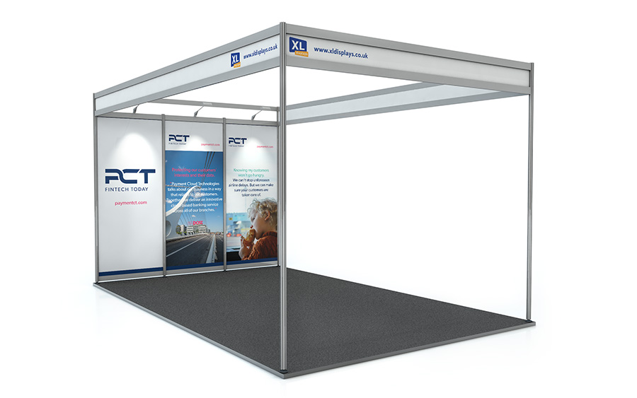 5m x 3m Exhibition Shell Scheme Back Wall Graphics