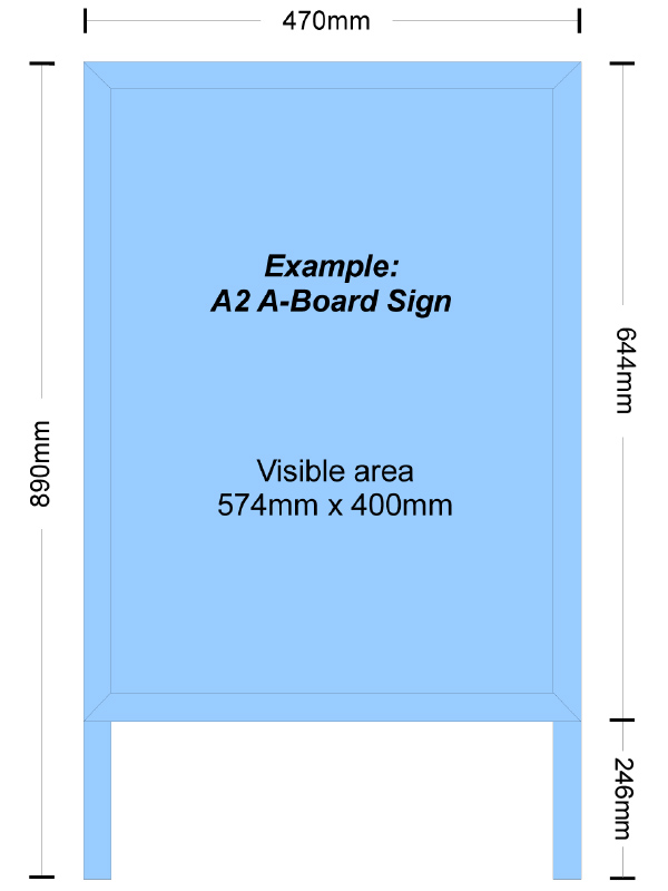 A Frame Boards Pavement Signs A Board Signs