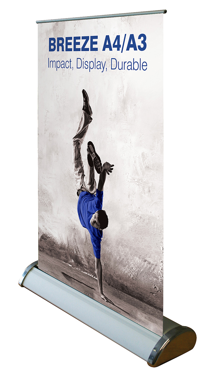 Breeze Desktop Banner Stand A3/A4 Size Retractable Banner Stand