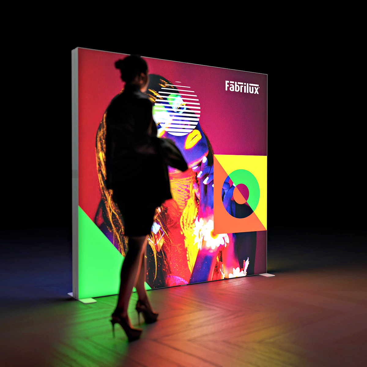 FABRILUX® LED Lightbox Backlit Fabric Exhibition Stand 2000 X 2000mm