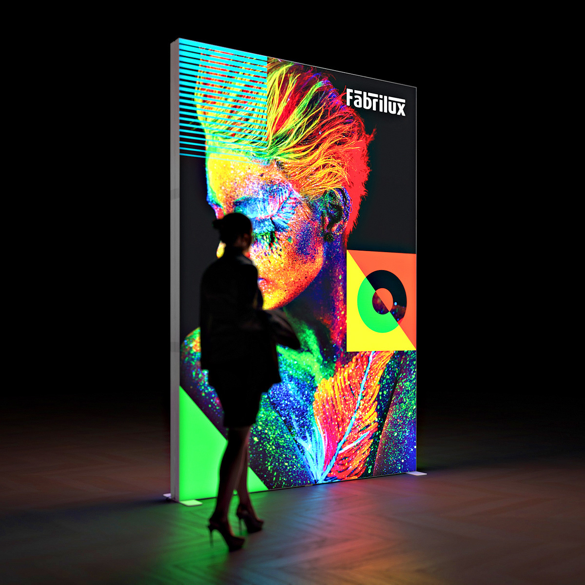 FABRILUX® XL LED Lightbox Backlit Exhibition Stand 2000mm x 3000mm High