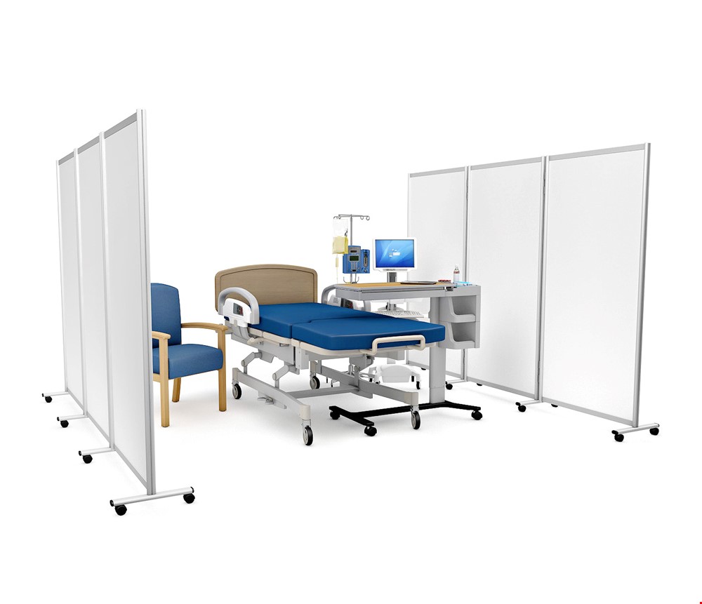 GUARDIAN DIGNITY<sup>®</sup> Mobile Medical Screens With Wheels