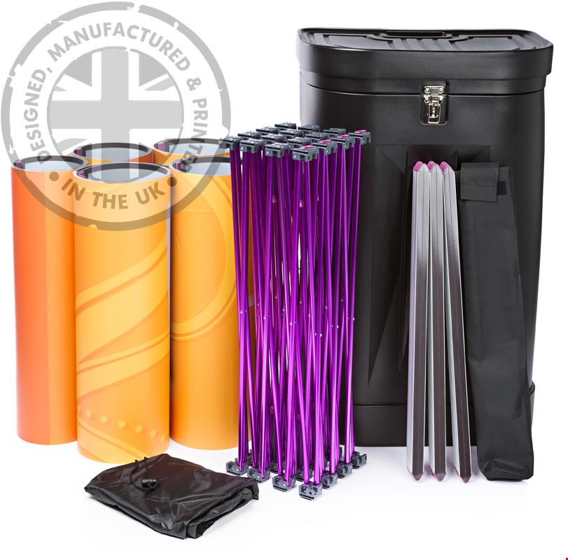 3x5 Pop Up Display Stand Kit Basic Pop Up Display Stand Made in UK