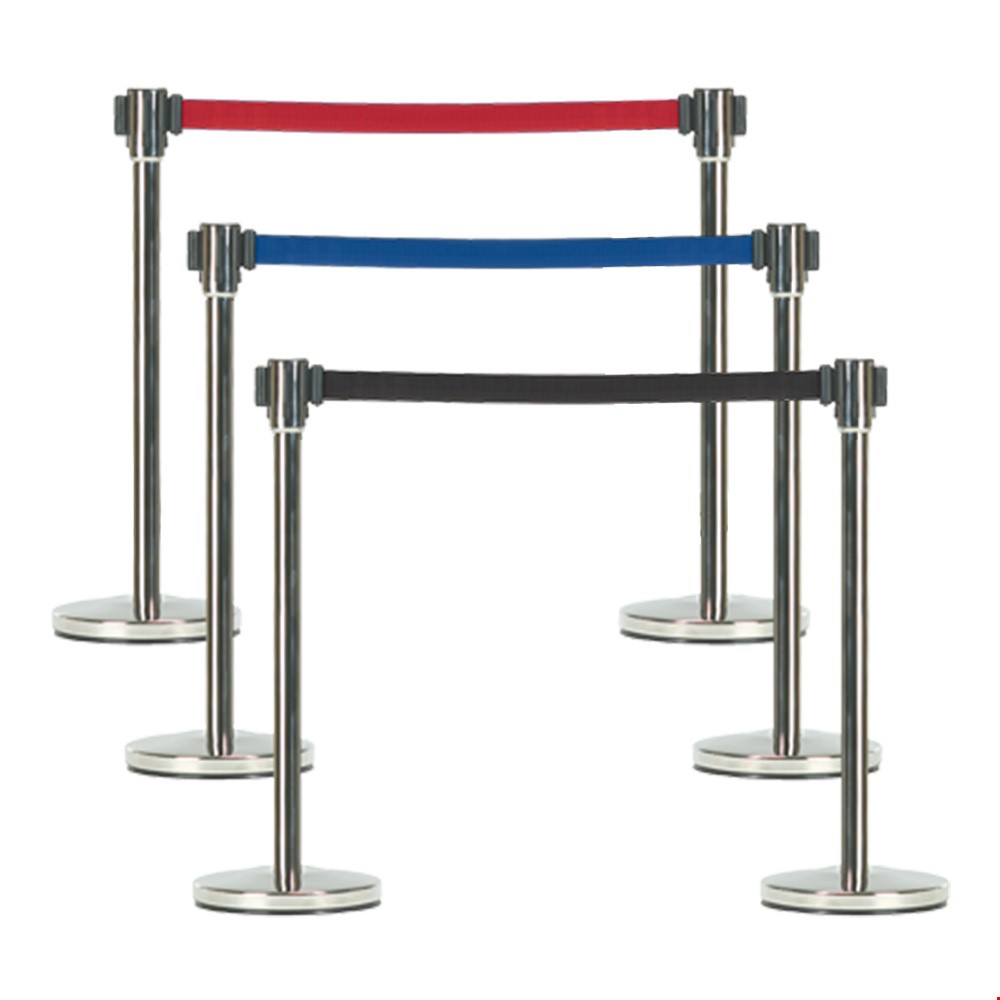 Retractable Queue Barriers Social Distancing Belt Barriers