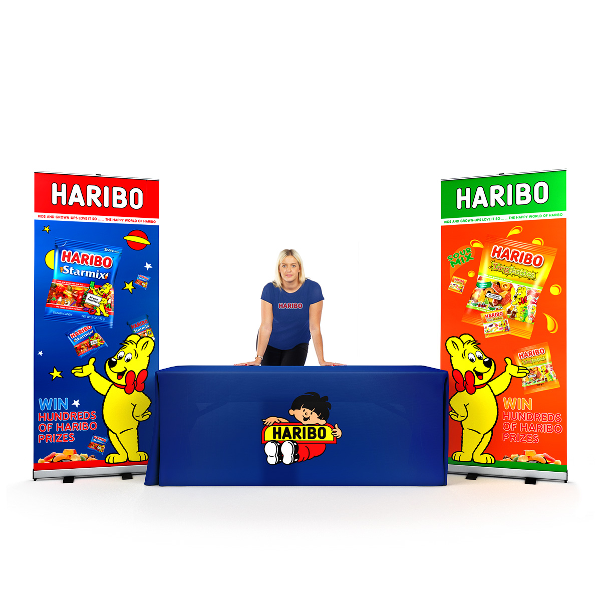 Printed Tablecloth and Roller Banner Bundle