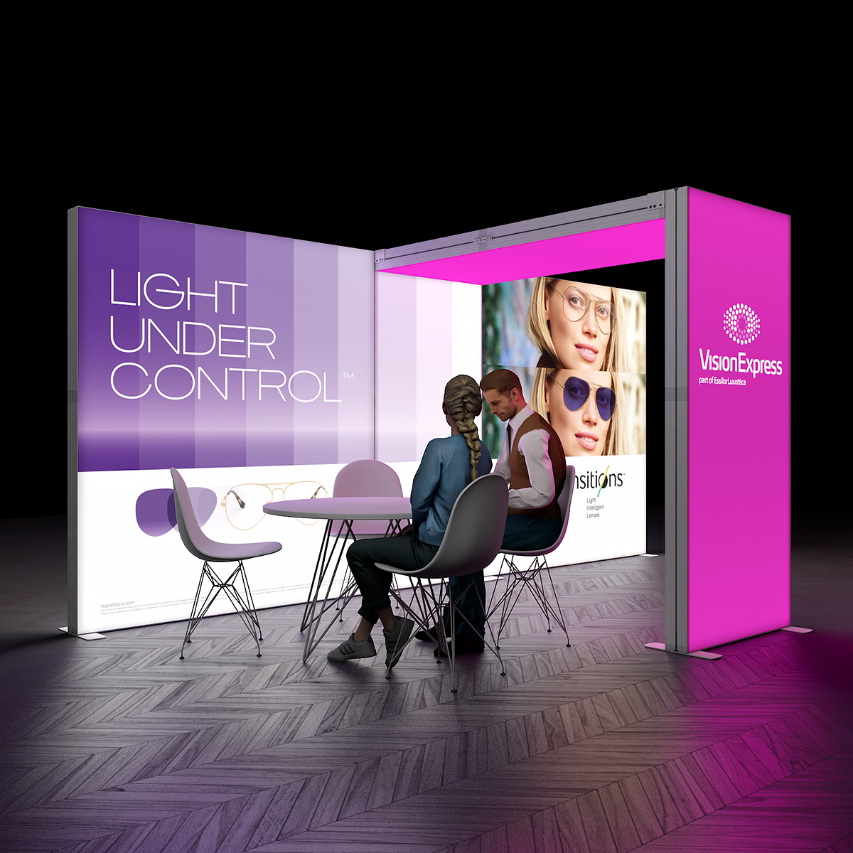SKYBRIDGE® Exhibition Stand LED Lightbox Ceiling Arch 5x3