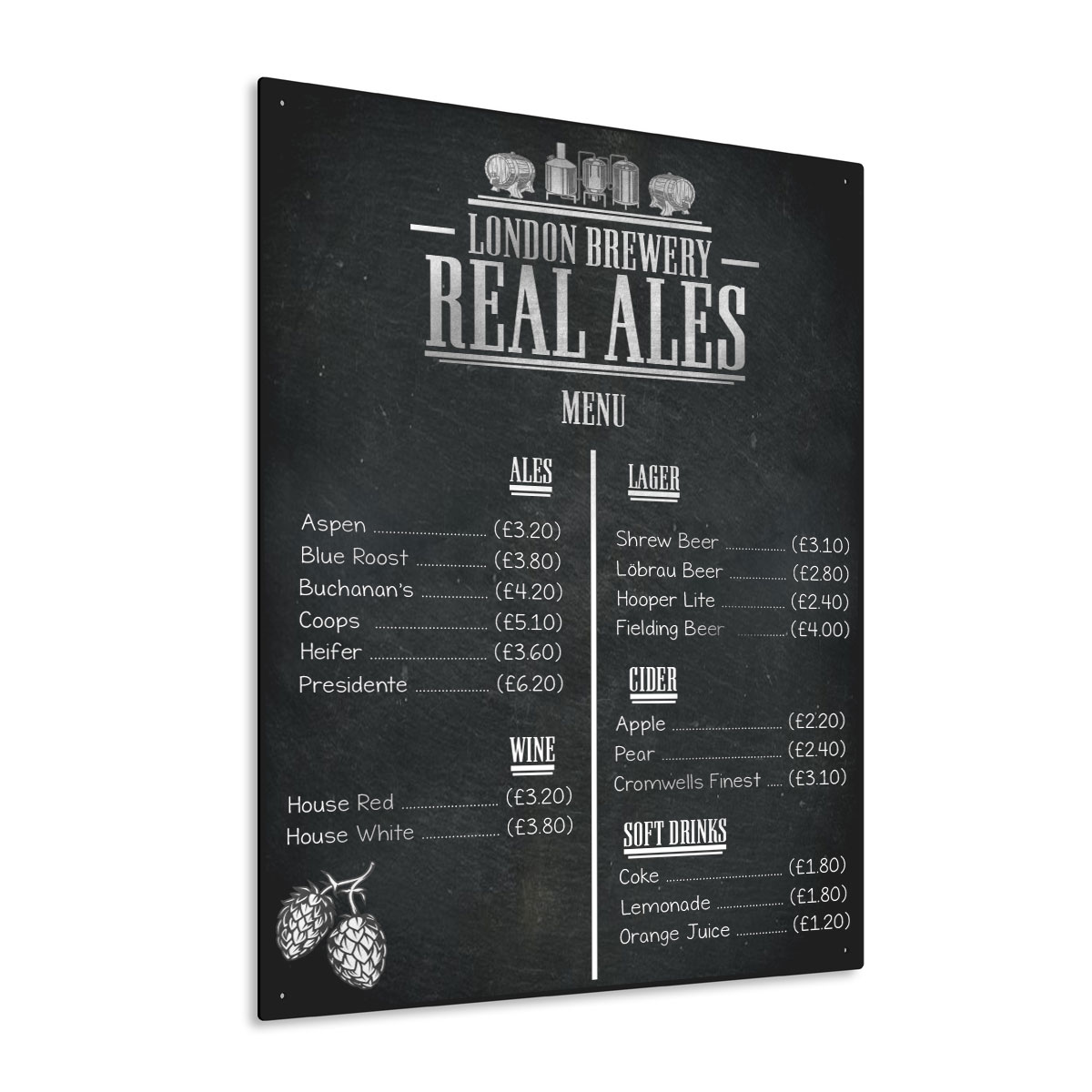 Wall Mounted Outdoor Chalkboards