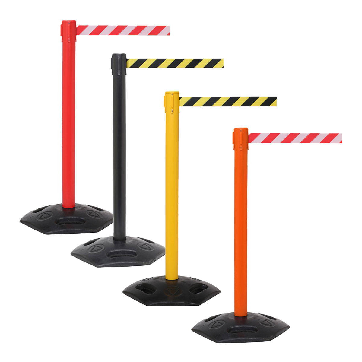 WeatherMaster Outdoor Retractable Safety Barriers Queue Barriers