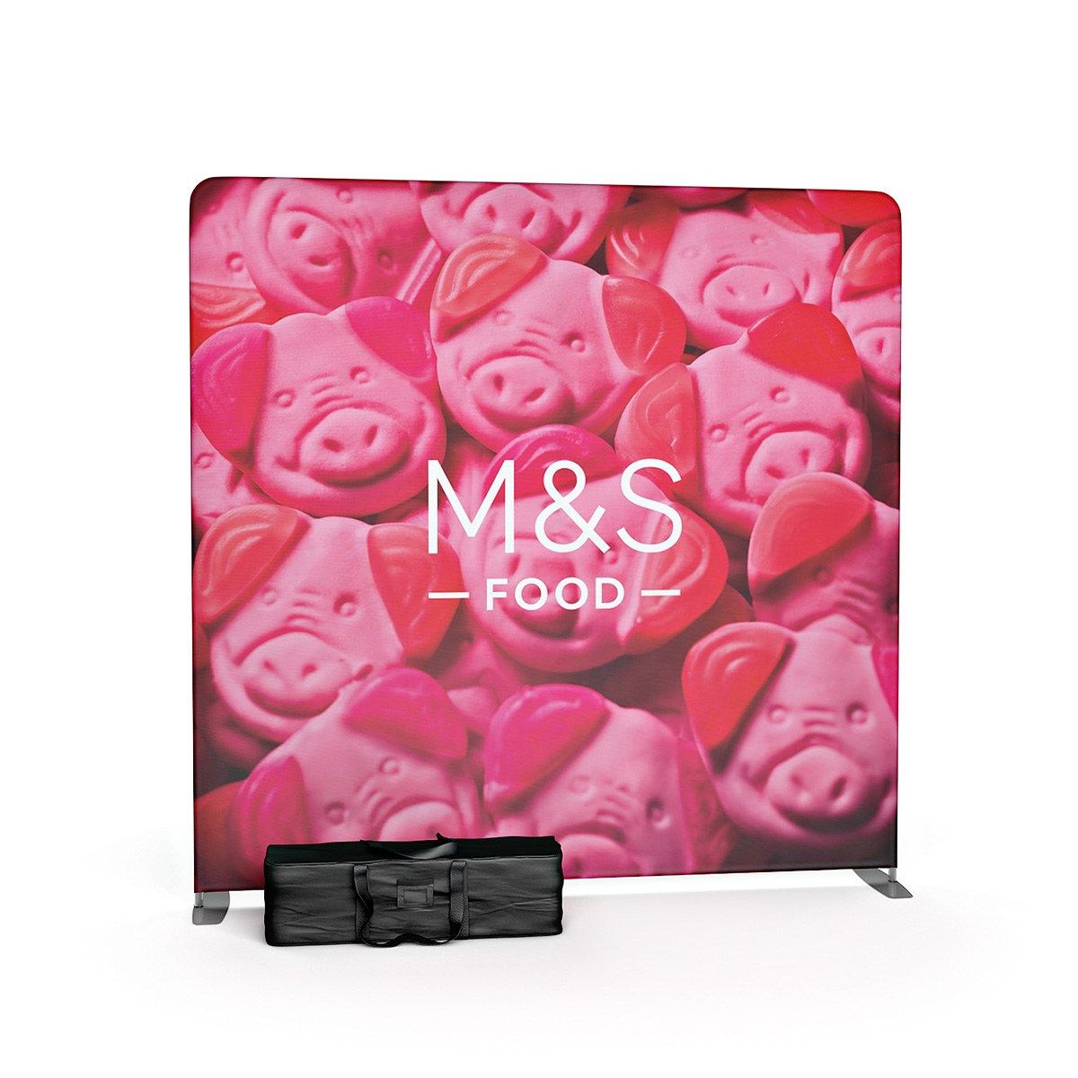 XL FABRIWALL® Straight Fabric Display Stand Exhibition Backdrop 2400mm Wide.