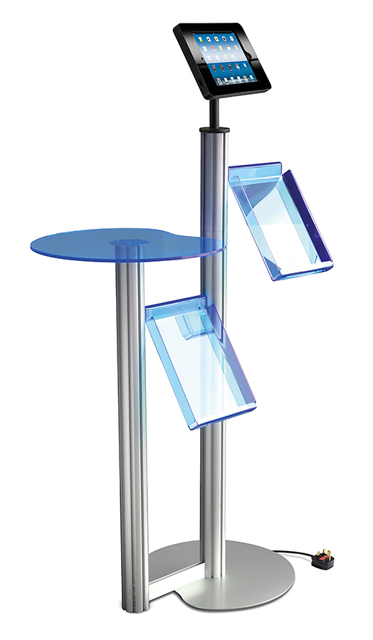 iPad Stand Case Wheeled Trolley Case iPad Display Stand