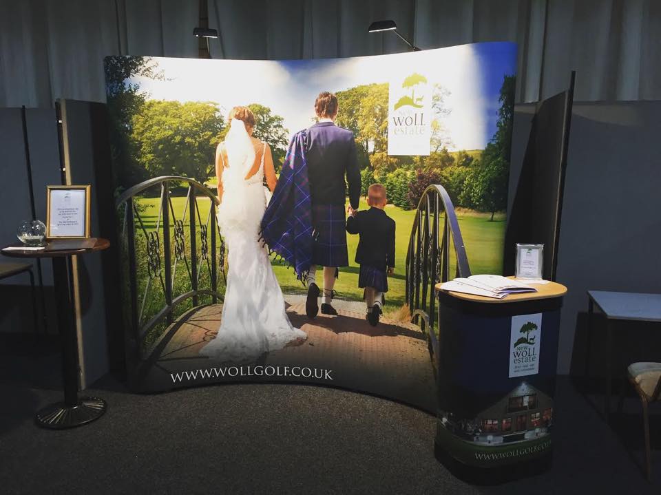 Woll Golf Pop Up Display Stand