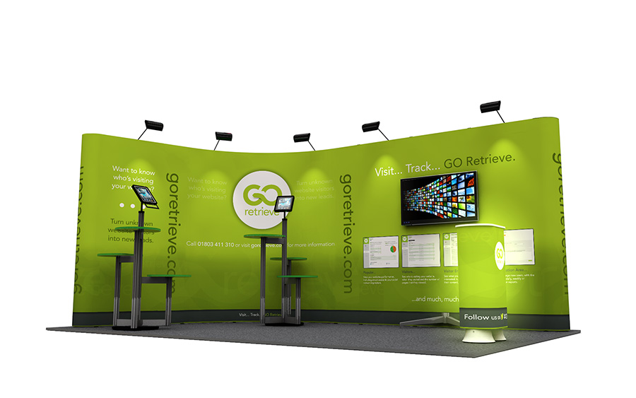 L-Shaped Pop Up Exhibition Stands