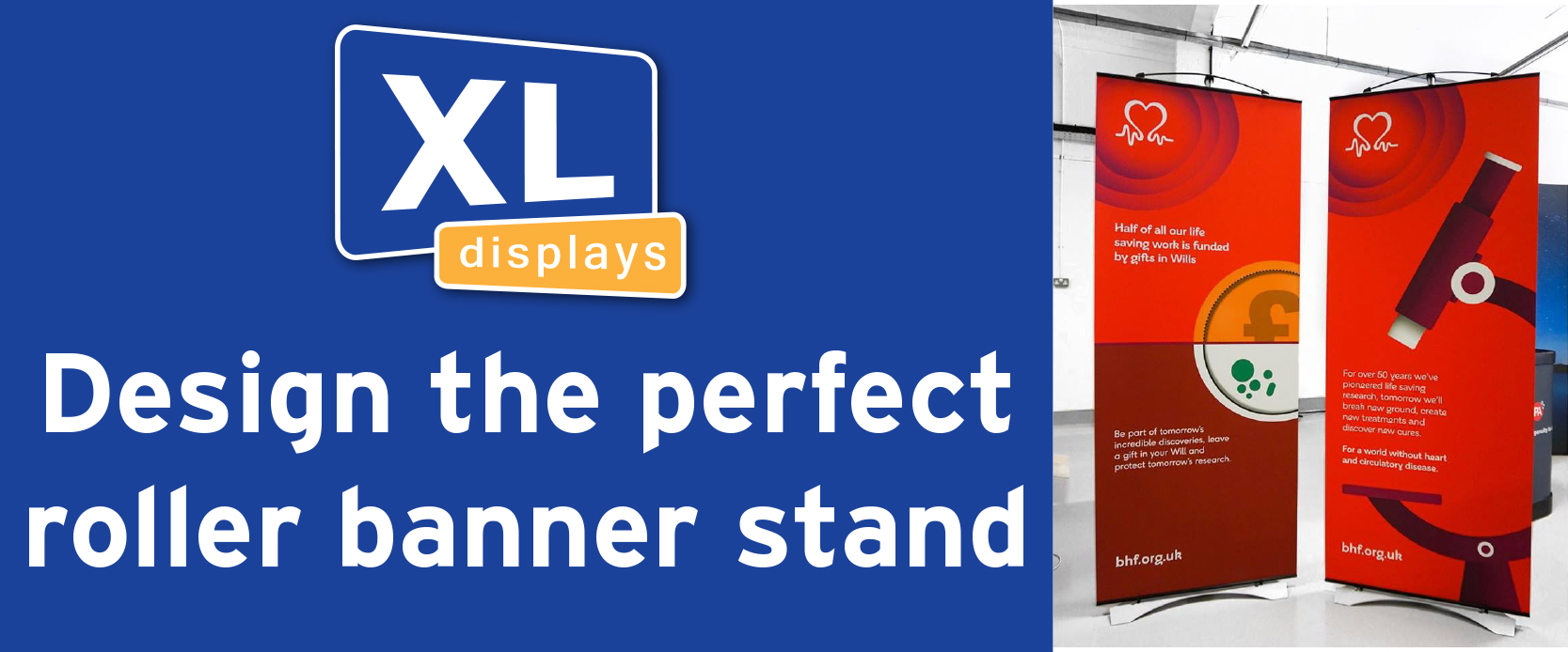 Design the perfect roller banner stand