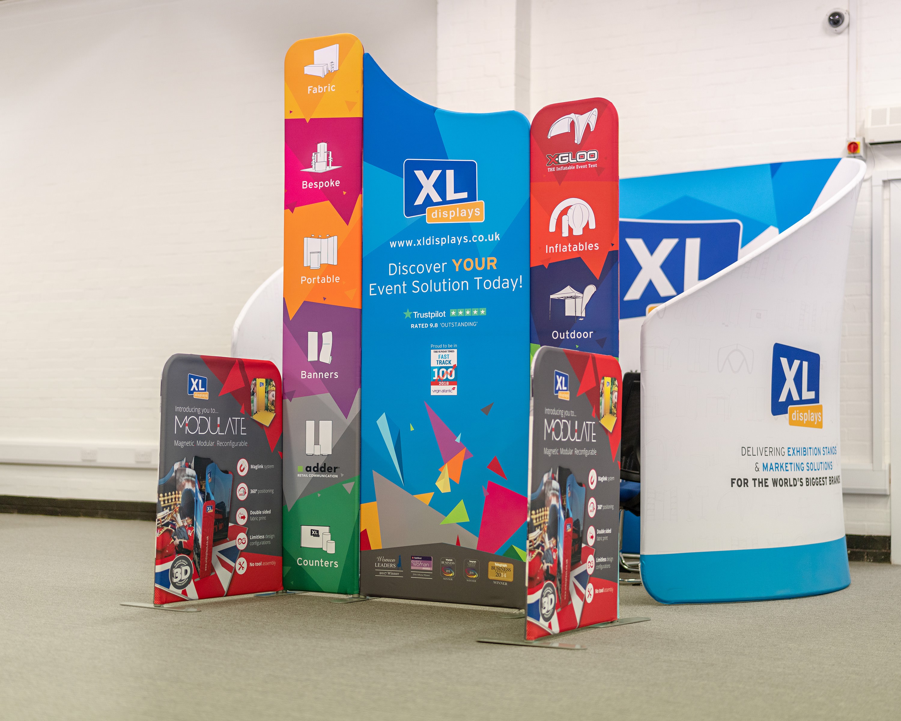 We Print the Fabric Graphics for Each Modulate™ Exhibition Stand In-House Using a Dye-Sublimation Printing Technique for Maximum Quality