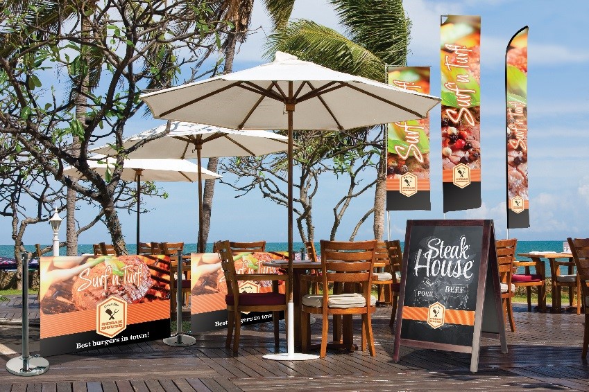 Promotional Cafe Barriers