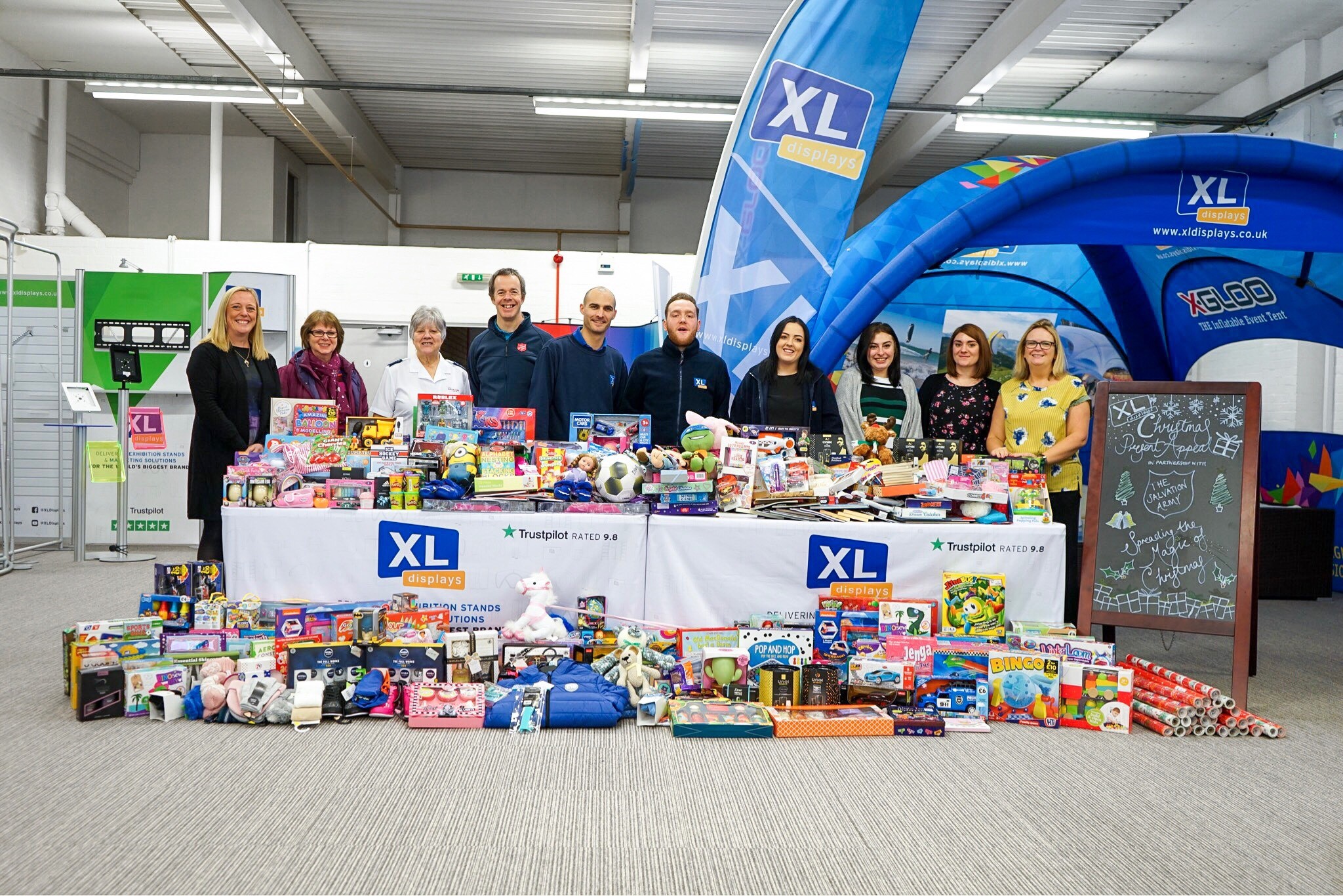 XL Displays Christmas Present Appeal