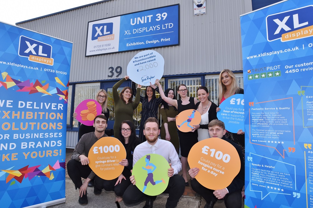 XL Displays Raises Hundred For Charity
