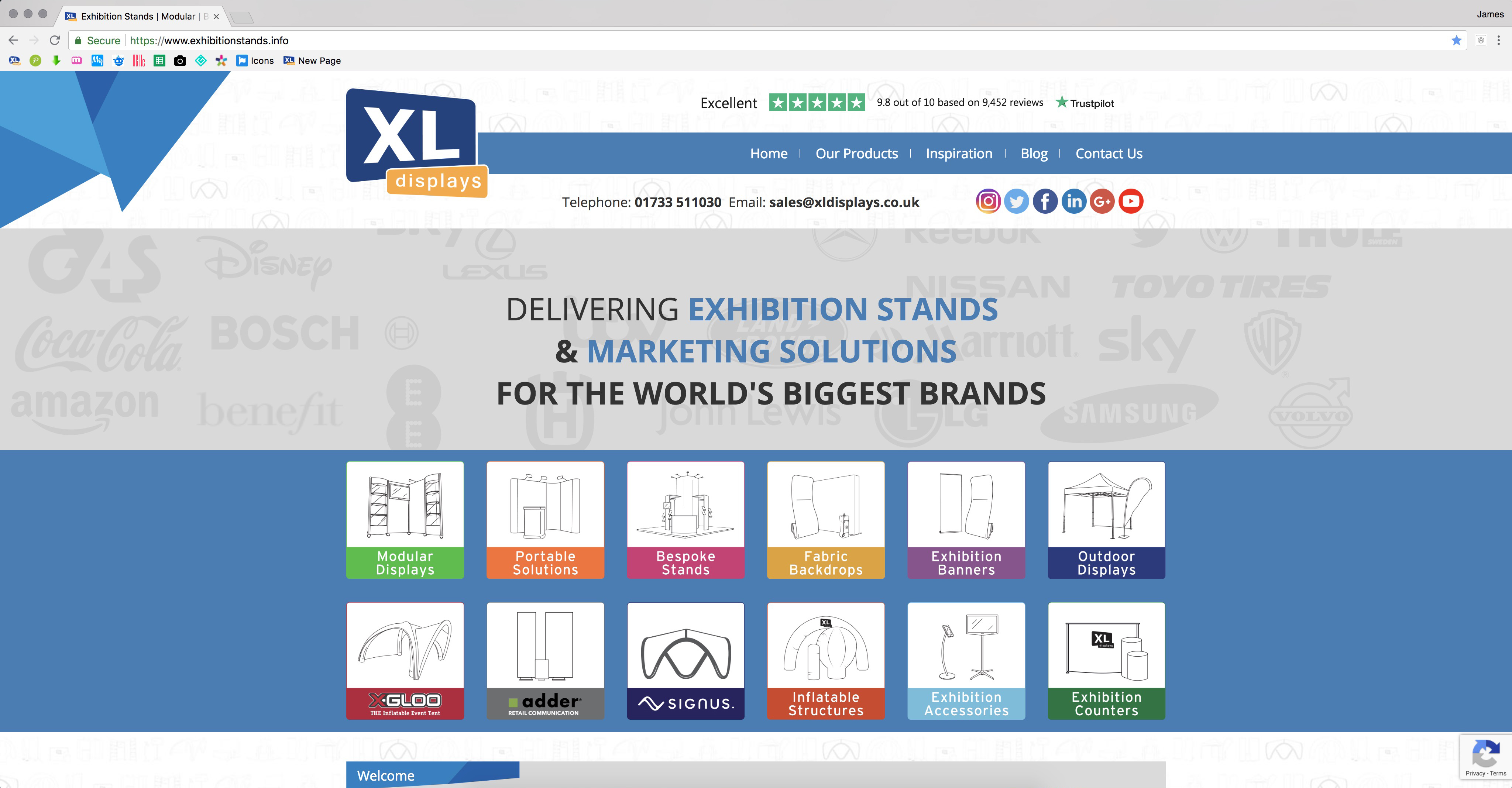 Exhibition Stands Website Launch