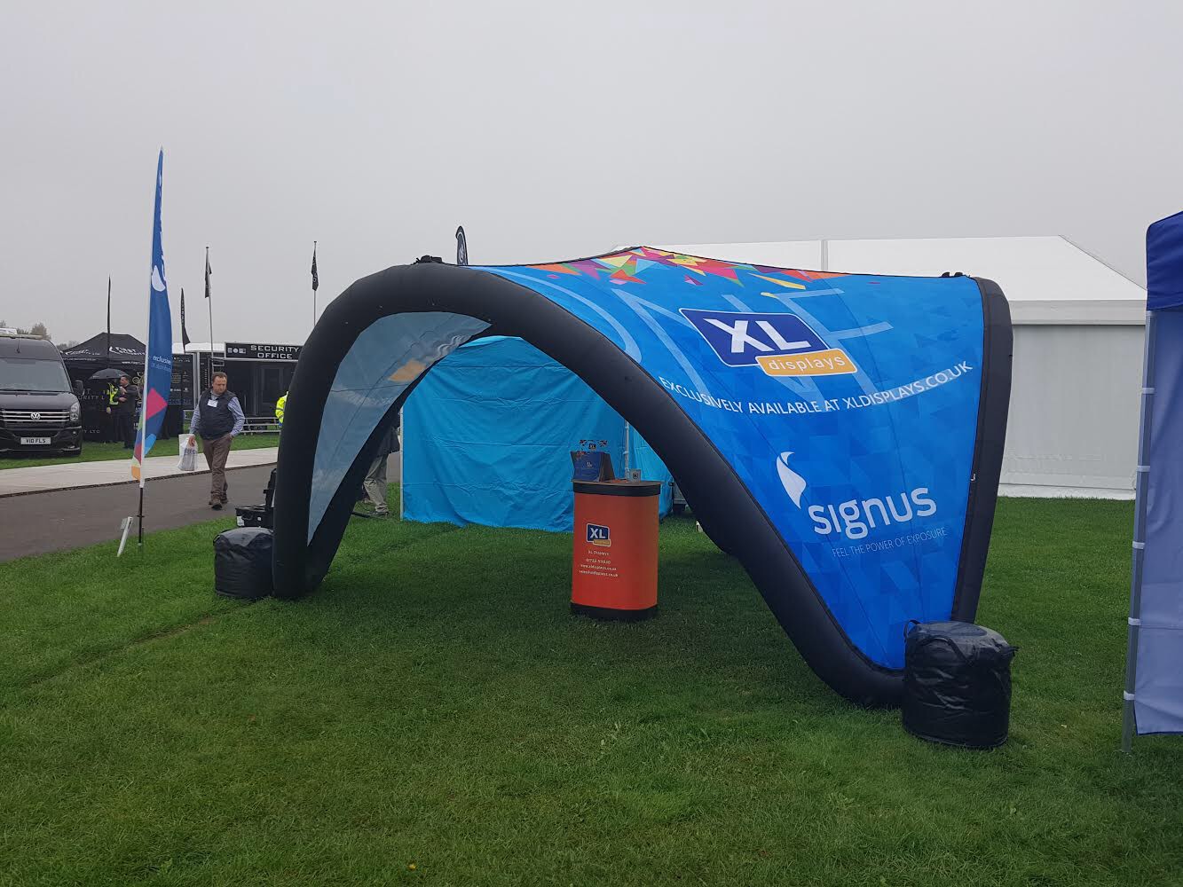 XL Displays Branded Signus ONE Marketing Pavillion