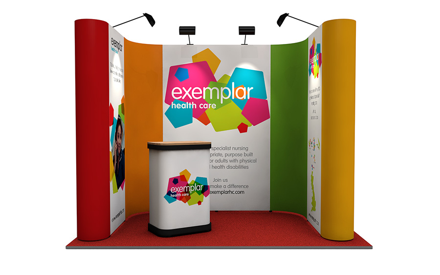 U-Shaped Linked Pop Up Stand