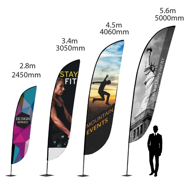 Zoom Lite Flag Sizes